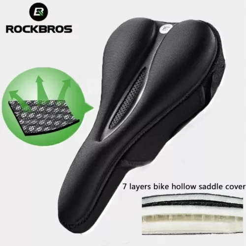 Rockbros LF047-S szilikon gél kerékpár üléshuzat M méret - feket-5907769313851 3 kép