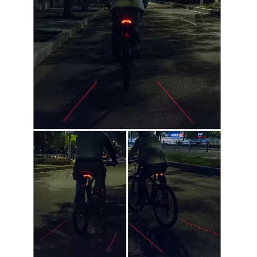 Rockbros LKWD-R1 Hátsó Kerékpár Lámpa Lézerrel és Távirányít-5907769313325 5 kép