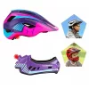 Rockbros TT-32SBPP-M gyerek kerékpáros sisak levehető állvédővel-5907769362217 4 kép