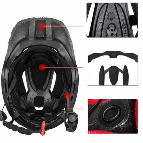 Rockbros TT-32SBPP-S gyermek kerékpáros sisak levehető állvédőve-5907769362224 3 kép