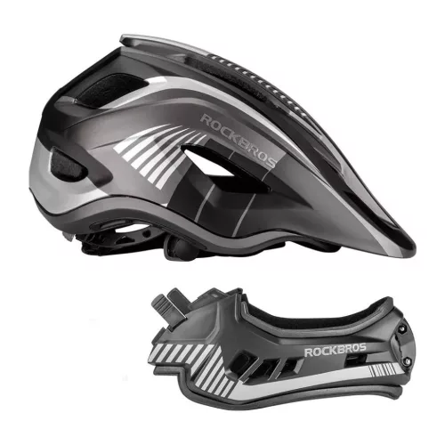 Rockbros TT-32SBTG-M gyermek kerékpáros sisak levehető állvédőve-5907769312441 6 kép