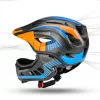 Rockbros TT-32SOBL-M gyermek kerékpáros sisak lecsatolható állvéd-5907769312465 5 kép