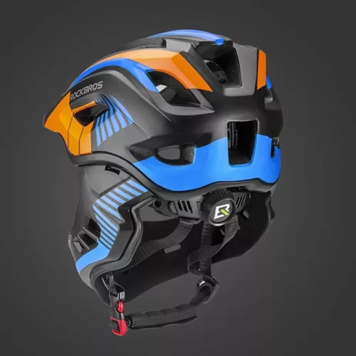 Rockbros TT-32SOBL-S gyerek kerékpáros sisak levehető állvédővel-5907769312472 10 kép