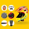 Rockbros TT-32SOYB-M gyermek kerékpáros sisak levehető állvédőve-5907769312427 4 kép