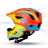 Rockbros TT-32SOYB-M gyermek kerékpáros sisak levehető állvédőve-5907769312427 5 kép