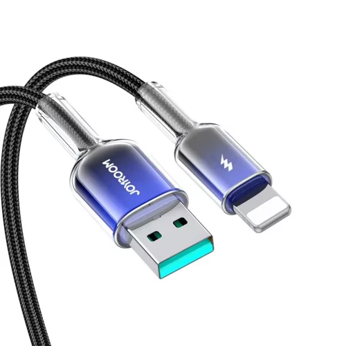 Joyroom S-A42 Crystal-Clear sorozat 3A USB-A - Lightning kábel 1,2 m -6956116728137 7 kép