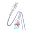 Joyroom S-A42 Crystal-Clear Series 3A USB-A - Lightning kábel 1.2m - -6956116728144 3 kép