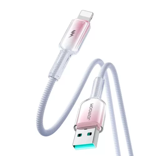 Joyroom S-A42 Crystal-Clear Series 3A USB-A - Lightning kábel 1.2m - -6956116728144 3 kép