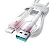 Joyroom S-A42 Crystal-Clear Series 3A USB-A - Lightning kábel 1.2m - -6956116728144 5 kép