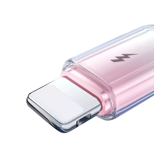Joyroom S-A42 Crystal-Clear Series 3A USB-A - Lightning kábel 1.2m - -6956116728144 6 kép