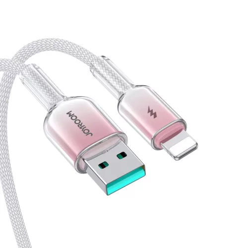 Joyroom S-A42 Crystal-Clear Series 3A USB-A - Lightning kábel 1.2m - -6956116728144 7 kép