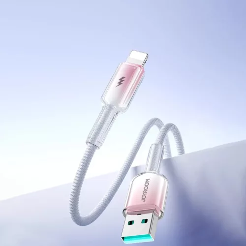 Joyroom S-A42 Crystal-Clear Series 3A USB-A - Lightning kábel 1.2m - -6956116728144 10 kép