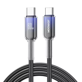   Joyroom S-A42 Crystal-Clear Series 60W USB-C - USB-C kábel 1.2m - fekete
