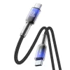 Joyroom S-A42 Crystal-Clear Series 60W USB-C - USB-C kábel 1.2m - fek-6956116728069 3 kép