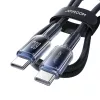Joyroom S-A42 Crystal-Clear Series 60W USB-C - USB-C kábel 1.2m - fek-6956116728069 5 kép