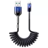 Joyroom S-A43 Crystal-Clear Series 3A USB-A - Lightning spirál kábel-6956116728199 1 kép