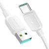 Joyroom Multi-Színes Sorozat A14 USB-A / USB-C 3A Kábel 1.2m - Fehér