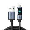 Lightning - USB A 2.4A 1.2m kábel LED kijelzővel Joyroom S-AL012A16 -6956116750633 1 kép
