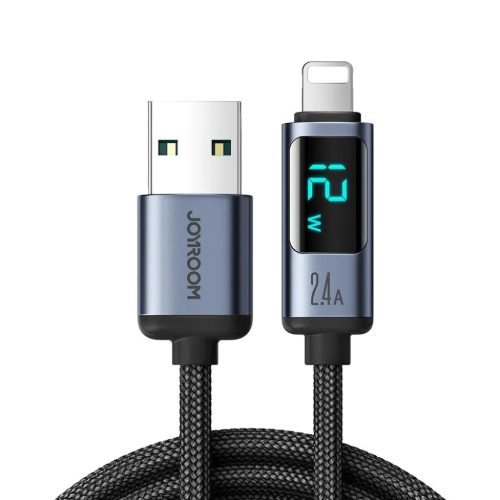 Lightning - USB A 2.4A 1.2m kábel LED kijelzővel Joyroom S-AL012A16 -6956116750633 1 kép