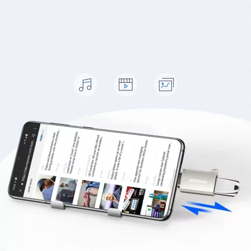 Joyroom S-H151 USB-C (male) / USB-A (female) adapter akasztólyukkal --6956116724641 5 kép