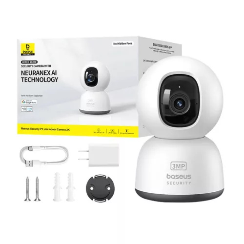Baseus P1 Lite 2K Biztonsági Kamera (Fehér)-6932172662394 10 kép
