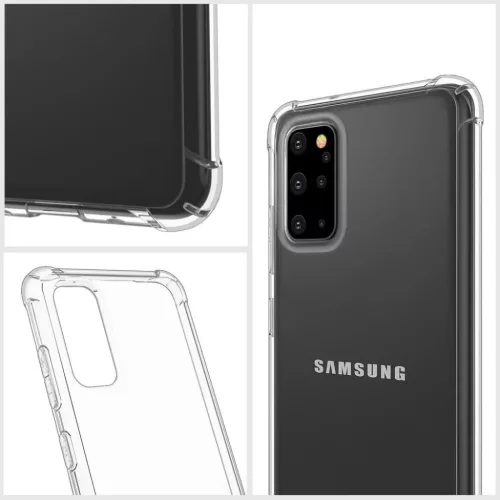 Samsung Galaxy A03s clear TPU átlátszó szilikon tok sarokvédelemme- 4 kép