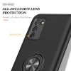 Samsung Galaxy A03s TPU tok kihajtható mágneses támasszal fekete Al- 7 kép