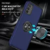 Samsung Galaxy A03s TPU tok kihajtható mágneses támasszal kék Alph- 4 kép