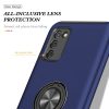 Samsung Galaxy A03s TPU tok kihajtható mágneses támasszal kék Alph- 5 kép