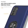 Samsung Galaxy A03s TPU tok kihajtható mágneses támasszal kék Alph- 5 kép