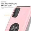 Samsung Galaxy A03s TPU tok kihajtható mágneses támasszal rózsasz�- 2 kép
