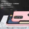 Samsung Galaxy A03s TPU tok kihajtható mágneses támasszal rózsasz�- 3 kép