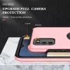 Samsung Galaxy A03s TPU tok kihajtható mágneses támasszal rózsasz�- 3 kép