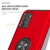 Samsung Galaxy A03s TPU tok kihajtható mágneses támasszal piros Alp- 6 kép