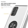 Samsung Galaxy A03s TPU tok kihajtható mágneses támasszal ezüst Al- 7 kép