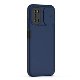   Samsung Galaxy A03s TPU tok kameralencse védővel kék Alphajack