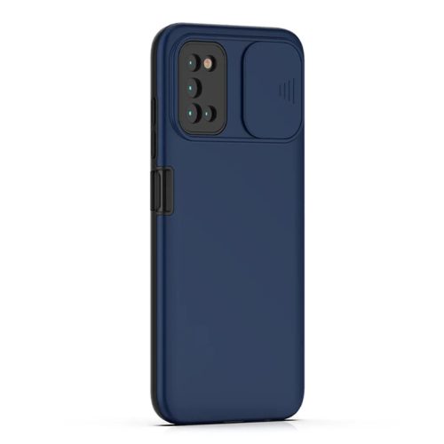 Samsung Galaxy A03s TPU tok kameralencse védővel kék Alphajack- 1 kép