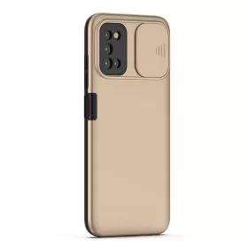 Samsung Galaxy A03s TPU tok kameralencse védővel arany Alphajack- 1 kép