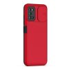 Samsung Galaxy A03s TPU tok kameralencse védővel piros Alphajack- 1 kép