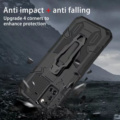 Samsung Galaxy A03s fokozott védelmet biztosító TPU tok kihajtható- 4 kép