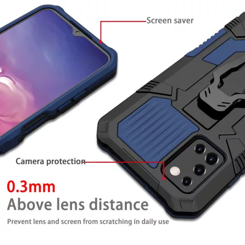 Samsung Galaxy A03s fokozott védelmet biztosító TPU tok kihajtható- 7 kép