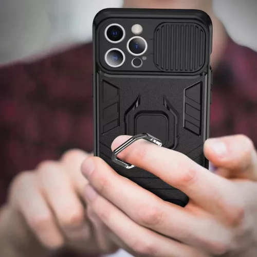 Samsung Galaxy A03s Ring Lens tok kameralencse védővel, kihajtható - 4 kép