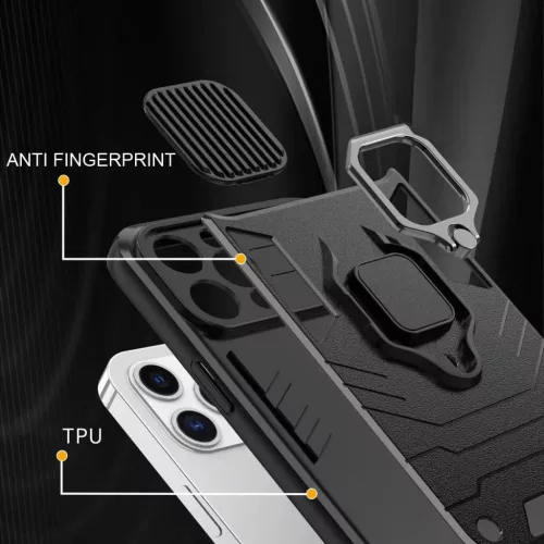 Samsung Galaxy A03s Ring Lens tok kameralencse védővel, kihajtható - 5 kép