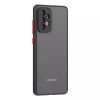 Samsung Galaxy A03s Smoke matt TPU tok fekete kerettel Alphajack- 1 kép