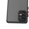 Samsung Galaxy A03s Smoke matt TPU tok fekete kerettel Alphajack- 6 kép