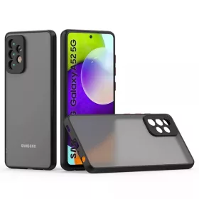 Samsung Galaxy A03s Smoke matt TPU tok kék kerettel Alphajack- 2 kép