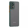 Samsung Galaxy A03s Smoke matt TPU tok sötétzöld kerettel Alphajack- 1 kép