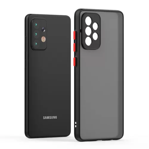 Samsung Galaxy A03s Smoke matt TPU tok sötétzöld kerettel Alphajack- 5 kép