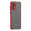 Samsung Galaxy A03s Smoke matt TPU tok piros kerettel Alphajack- 1 kép