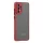 Samsung Galaxy A03s Smoke matt TPU tok piros kerettel Alphajack- 1 kép